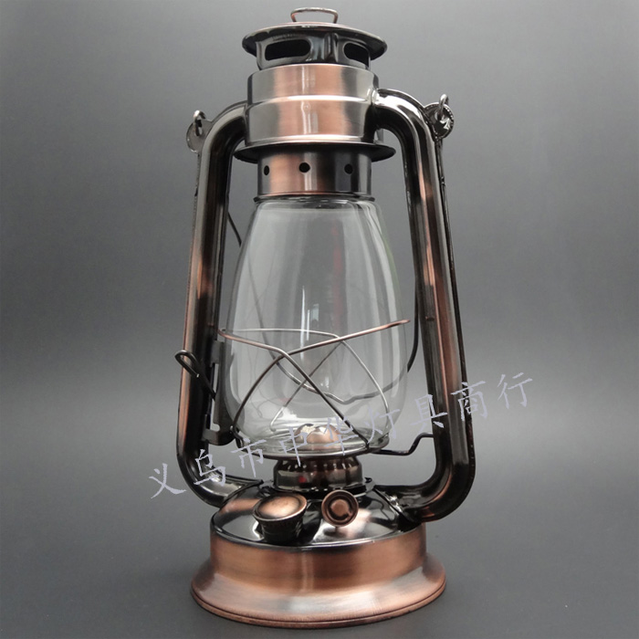 High-grade copper plated classic headlight drama movie prop display the kerosene Lantern portable La