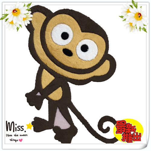 yiwu shopping accessories hot stamping capuchin monkey hot drilling customized short sleeve/children‘s clothing/leggings/sofa cushion