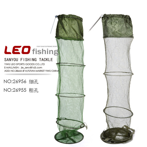 26955/6 【 5-layer fish protection] thick hole 1.4 m small fish protection cage folding fishing gear wholesale