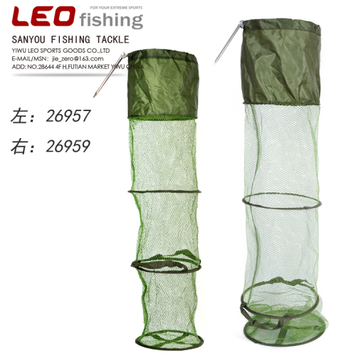 26957 [Rubber Hanged Fish Protection Big Handle Plug] Small Fish Protection Fish and Shrimp Net Folding Fish Cage Fishing Gear Wholesale