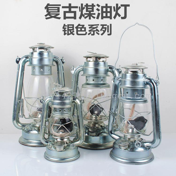 Portable Outdoor Pressure Kerosene Lantern Camping Lamp Garden Light Vintage Old