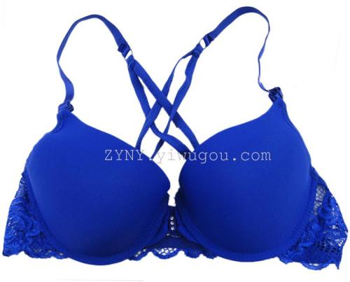 Foreign Trade Factory Direct Sales 5137# Foreign Trade Bra Underwear Cross Beauty Back Bra （Spot）