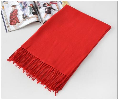 european and american style cashmere acrylic twill monochrome thermal multifunctional scarf shawl