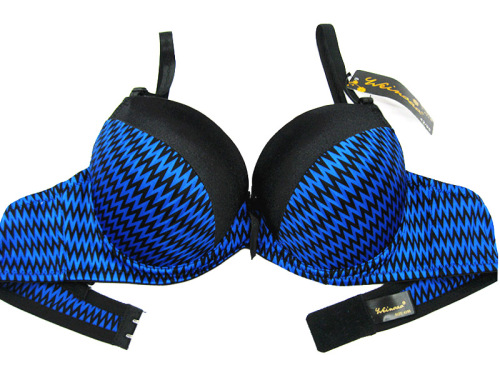 6572# b- c thick cup jacquard two-breasted foreign trade bra