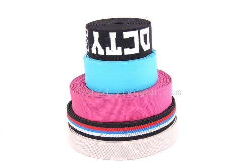 factory direct supply jacquard tight elastic band with printing elastic band wholesale