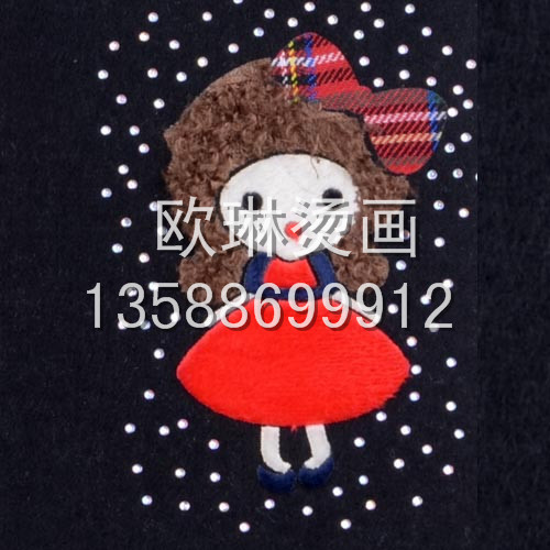 yiwu shopping accessories cartoon red dress girls‘ series hot tear hot stamping picture wholesale customized children‘s clothing/leggings