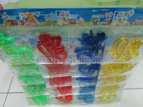 Soft Rubber Products Forest Animal Throwing Toys Window Stickers Toys 