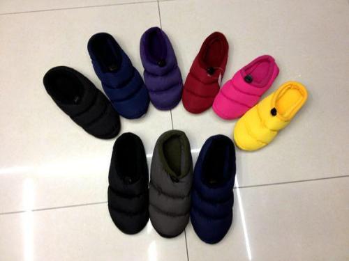 Korean Style Foreign Trade Warm Slippers Heel Slippers Men‘s and Women‘s Couple Cotton Slippers down Cloth Slipper