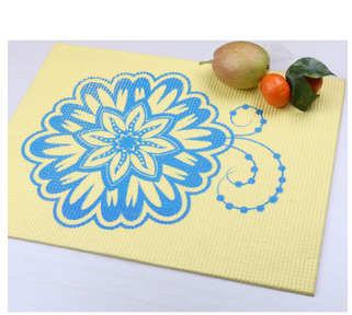 Yoga printed teacup mat 30*40cm coffee mat fruit tray mat home meal mat wholesale