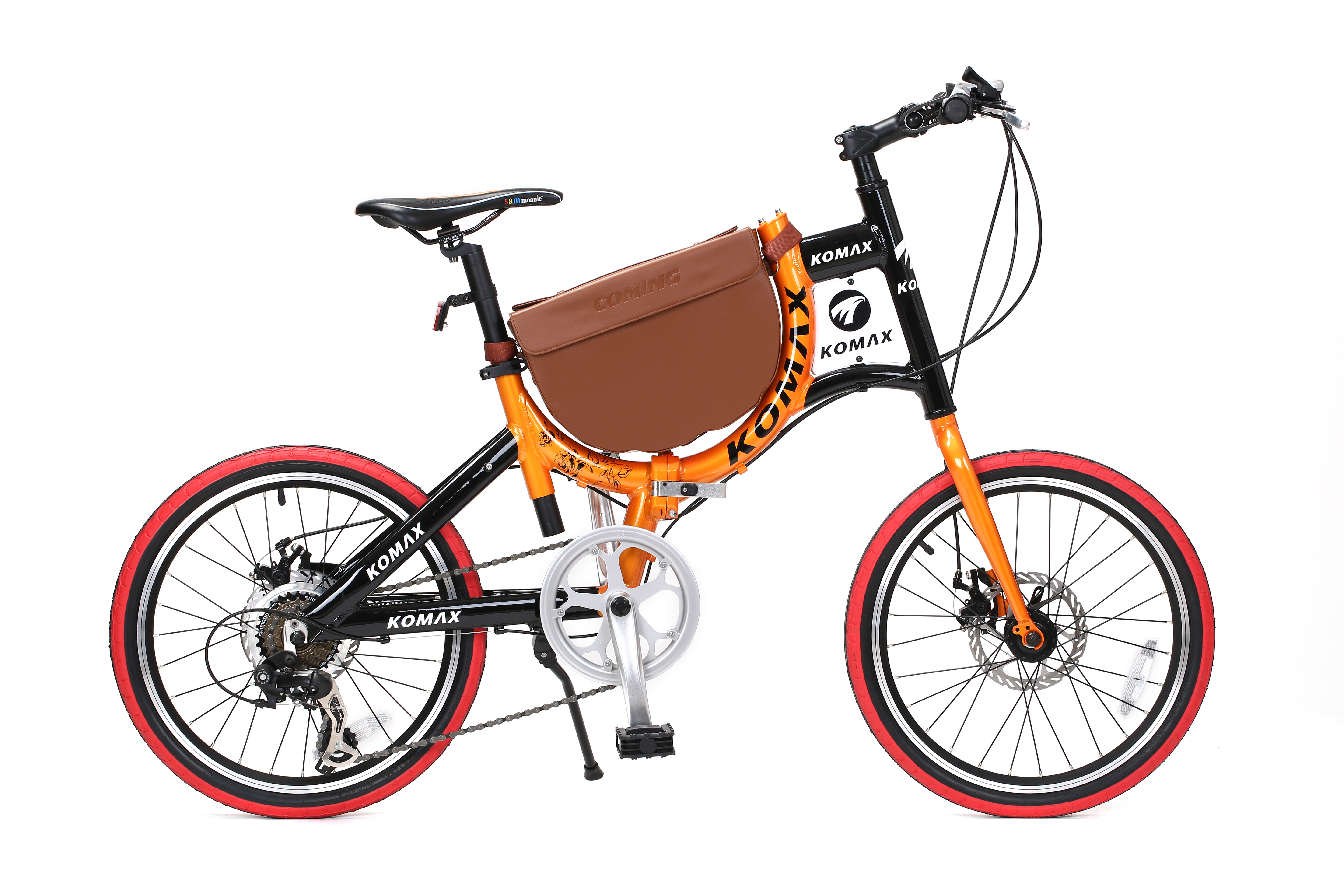 山地自行车 铝合金可折叠自行车 专利车