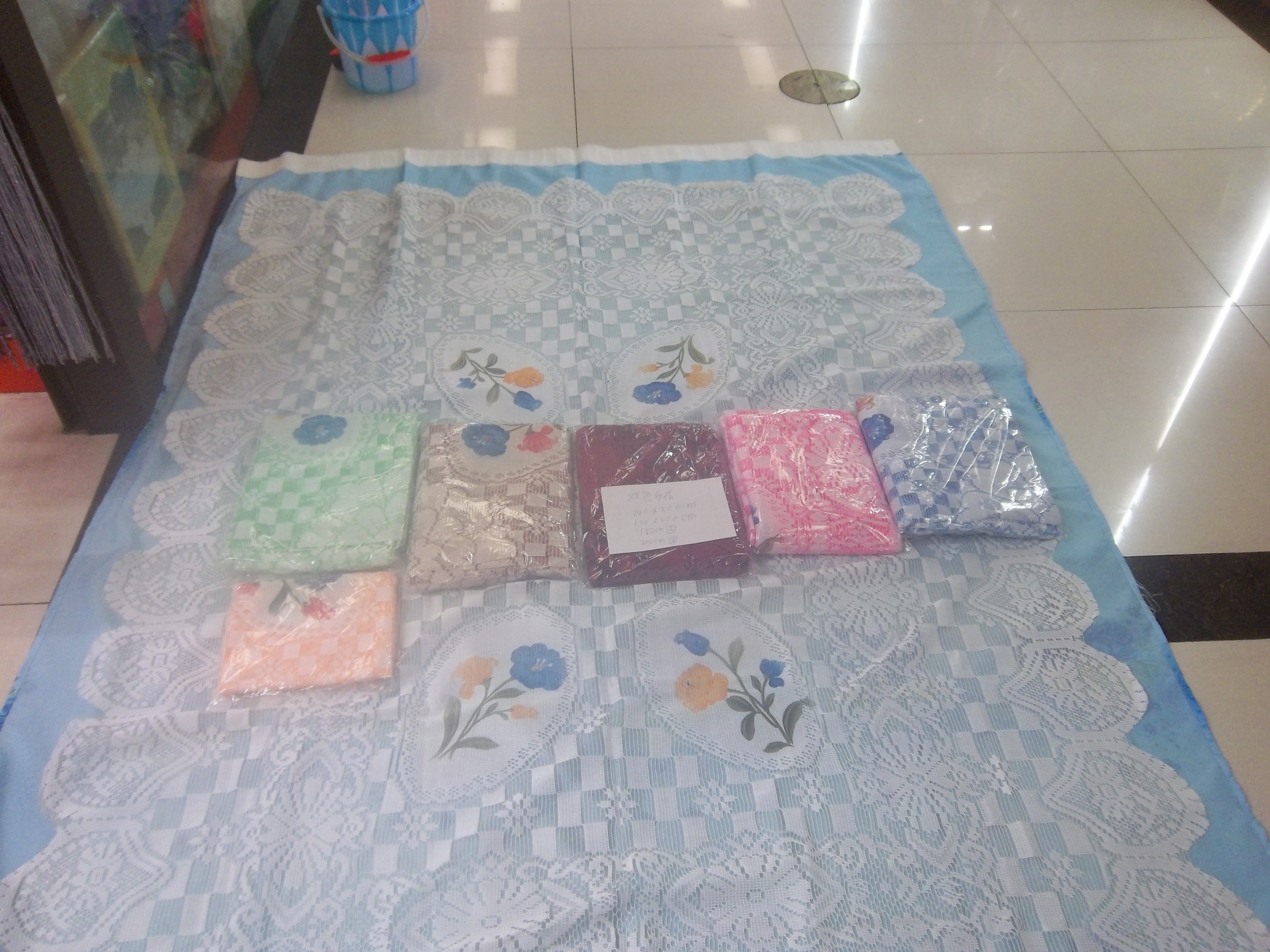 Gingham tablecloth loth in white blue pink Wine Red oran...