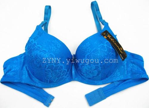 factory direct b cup thick side jacquard two breasted spot bra 8070