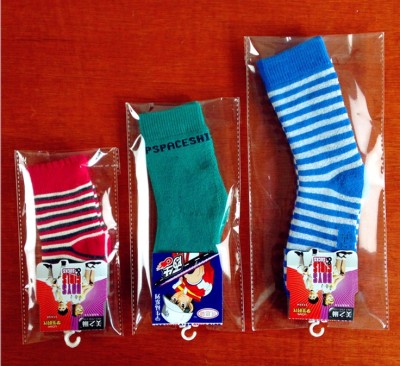 All cotton terry socks are packed separately