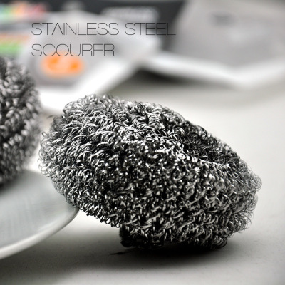 Scourer 3/25gram Stainless Steel Scourer Dish Bowl Cleaning