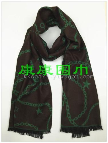 iron chain cotton + mulberry silk women‘s scarf shawl curling plus-sized thickened hot sale