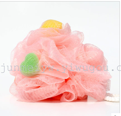 handsome super soft extra large bath ball heart-shaped sponge bath rub foaming bath flower enjoy bath bath ball