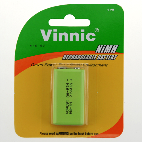 vinnic 9v rechargeable hanging card battery