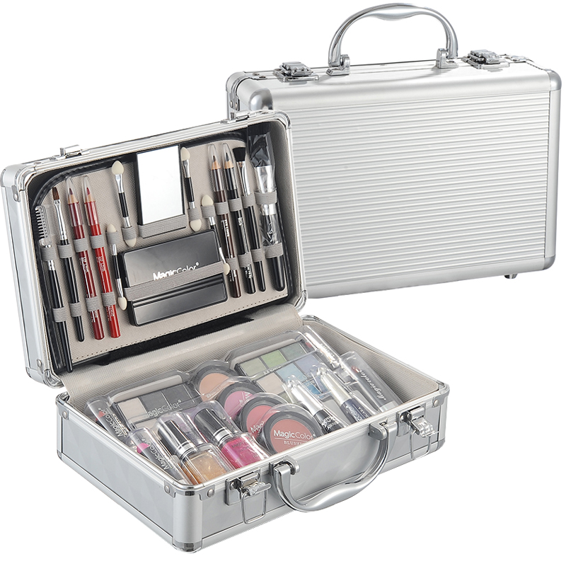 makeup box silver