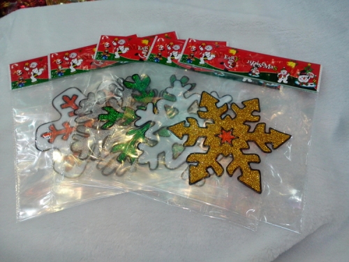 christmas jelly paste glass paster snowflake shape