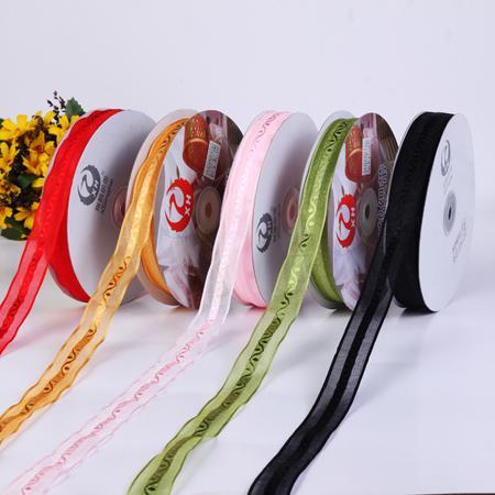 Factory Direct Sales 6 Points （20mm） Jacquard Yarn Strip Gift Packing Tape Yellow Ribbon Luggage Belt
