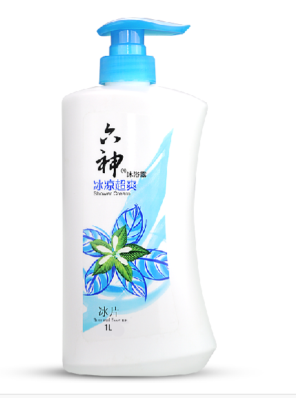 六神冰凉超爽沐浴露1l 植物冰爽配方 沐浴液