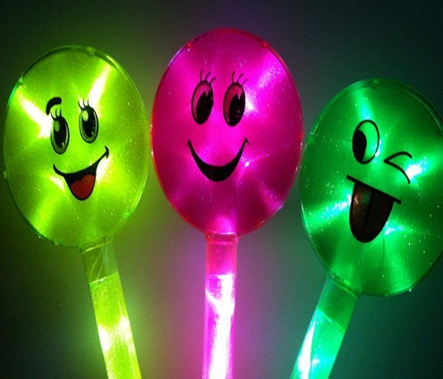 big smile flash stick fluorescent lighting toy wholesale concert