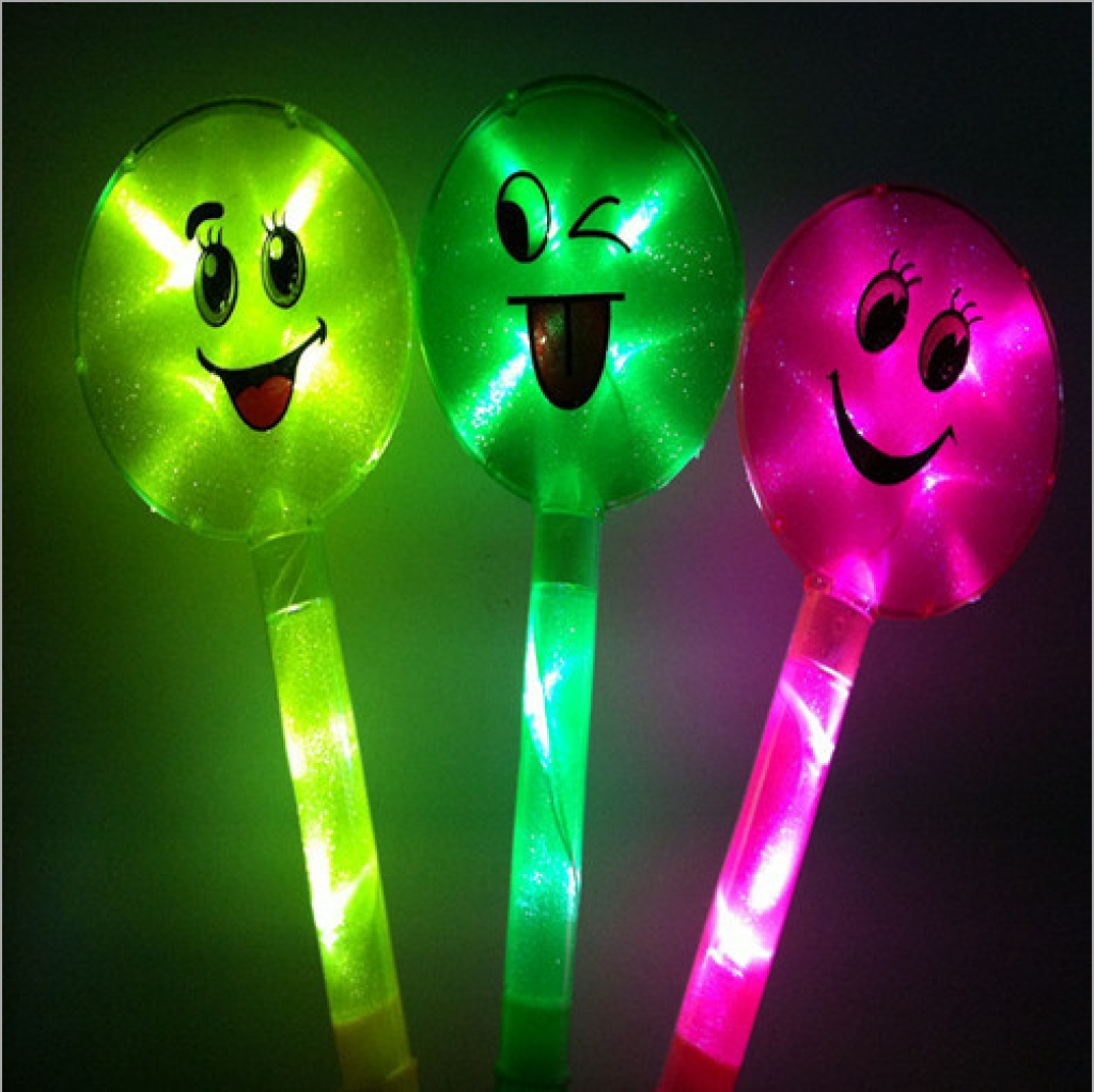 big smile flash stick fluorescent lighting toy wholesale concert