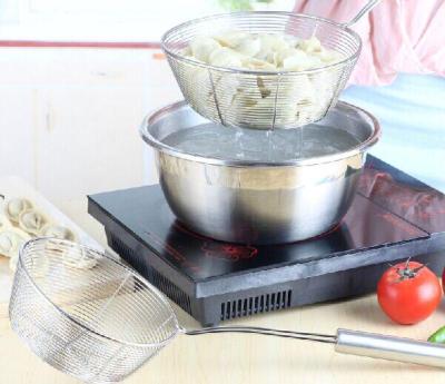 Stainless steel flat bottom line leak Lei slip through the rice noodle King powder filter sieve