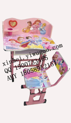 Supply Adjustable Manufacturers Selling Stickers Cartoon Lifting Child Study Table Desk Chairs And Dining Table And Chairs