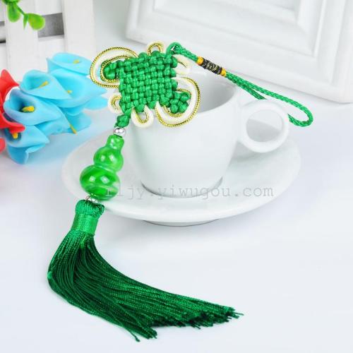 chinese knot pendant bow gourd jade national traditional characteristic gift ornament