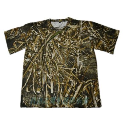Bionic Camo t-Reed outdoor summer Camo hunting clothing short sleeve camouflage t-bird clothing cotton vest