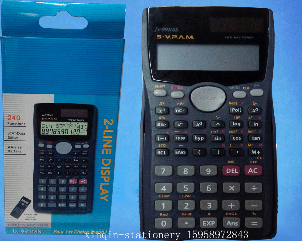 factory direct sales 991ms scientific calculator student exam essential color flip calculator