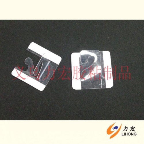supply s-type pvc hook glue， question mark transparent hook， aircraft hole round hole strong hook