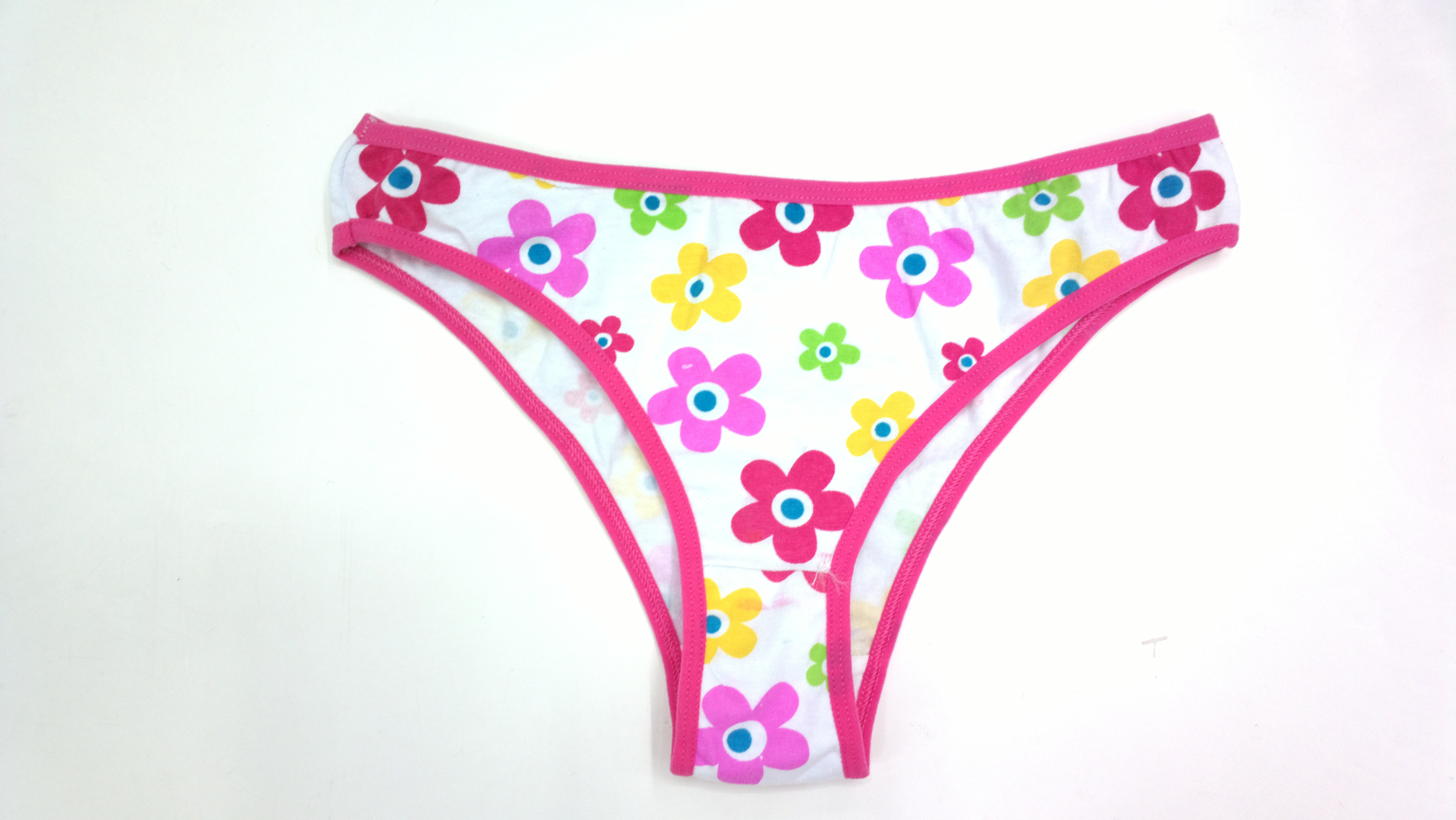 粉红色花朵女式三角内裤