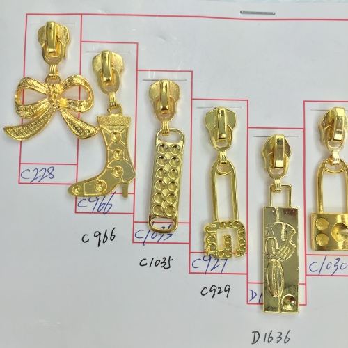 Alloy Plating Simulation Gold Zipper Head Hardware Craft Pull Tab Decorative Pull Head