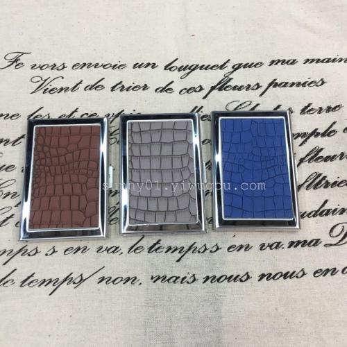 Stainless Steel Veneer Personalized Creative Business Card Box Bank Card Box Credit Card Box business Card Box Cigarette Case Storage Box 