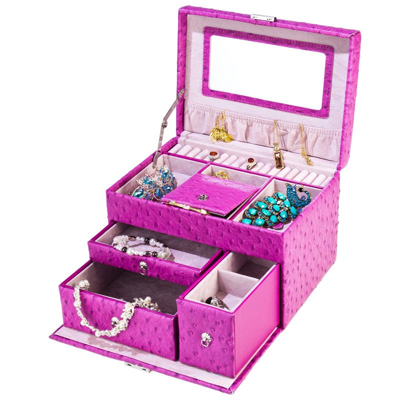 Technology-rich Leather Grand Palace Jewelry Box Jewelry box...