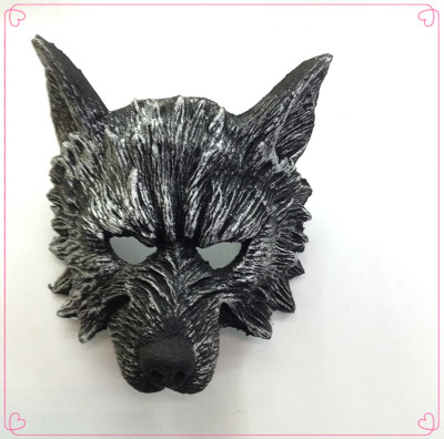 Halloween party mask animal high-grade rubber Wolf masks Silver Wolf mask