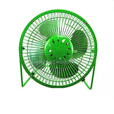 6寸四叶风扇 彩色usb电脑散热静音小风扇 铁艺电扇金属铝叶
