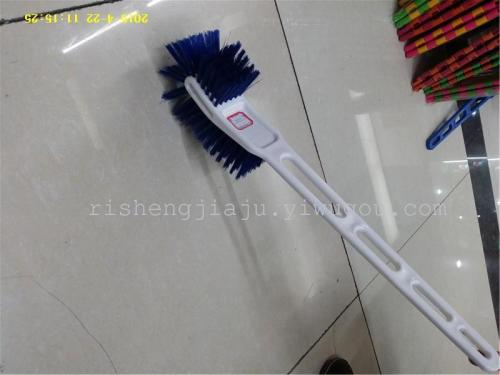 strong decontamination square head double-sided toilet brush reinforced handle back brush toilet brush rs-3267