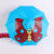 cartoon butterfly creative kid's straight umbrella lovely ear umbrella with whistle 