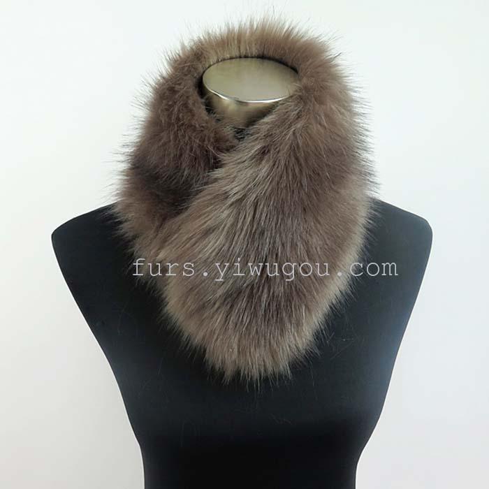 Fox Fur collar plush scarf fur trade fur scarf fashion scarves shawls