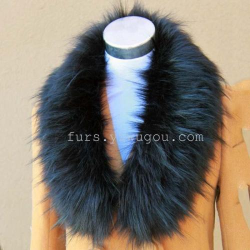 Fox Fur Collar Fur Green Fruit Collar Fur Fur Collar Plush Scarf Shawl Foreign Trade