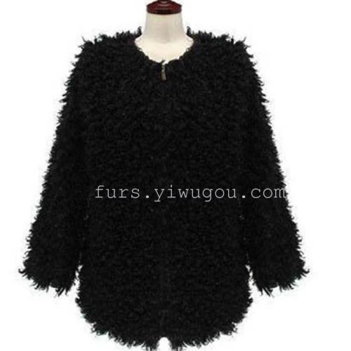 Lambswool Leather Fur Coat Fur Coat Fur Clothes Faux Fur Coat Wholesale