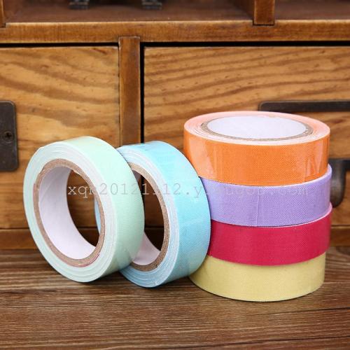 New Arrival Taobao Hot Sale Solid Color Rainbow Decorative Cloth Tape