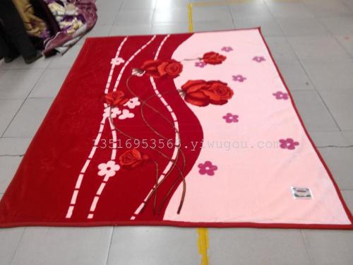 advanced imitation korean embossed version 2024 raschel blanket bedding