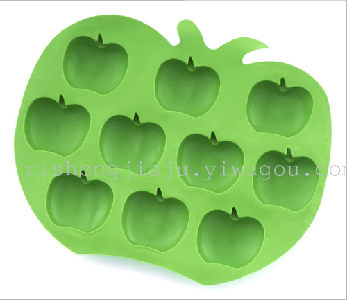 apple ice tray ice mold bar party silicone ice tray ice cube daily necessities direct sales rs-7164