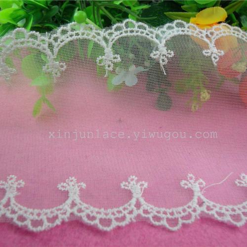 Bilateral Cotton Embroidery Water Soluble Mesh Lace Can Make Bowknot 11.5