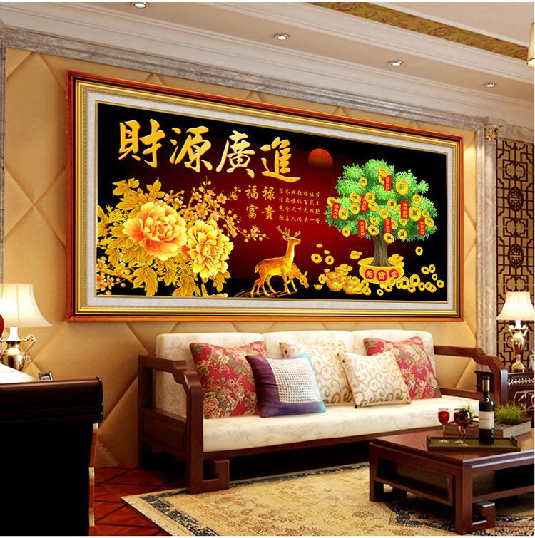 卡尔钻石画数字油画工艺品