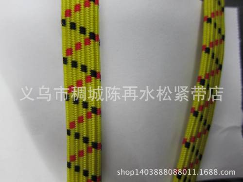 [Factory Direct Sales] Fire Elastic Band River and Lake Running Stall Double Thick Flat Elastic Four Flowers